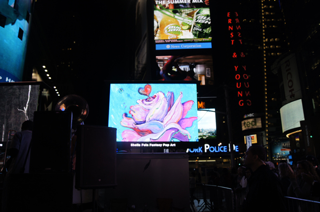 "Rpsebud" in Times Square NYC